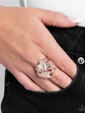 Distinctive Detailing Rose Gold Ring